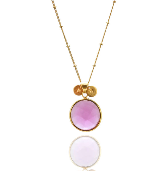 October – Pink Tourmaline Necklace