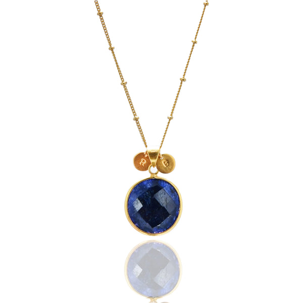 September – Sapphire Corundum Necklace