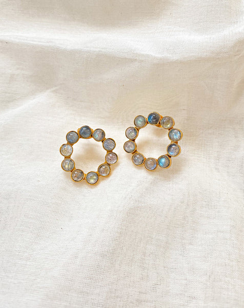 Chloe Studs Labradorite
