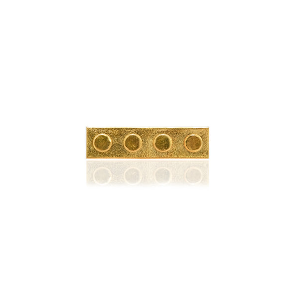 Lego Horizontal Ring - Gold