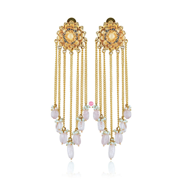 Marigold Tassels - Rose Quartz