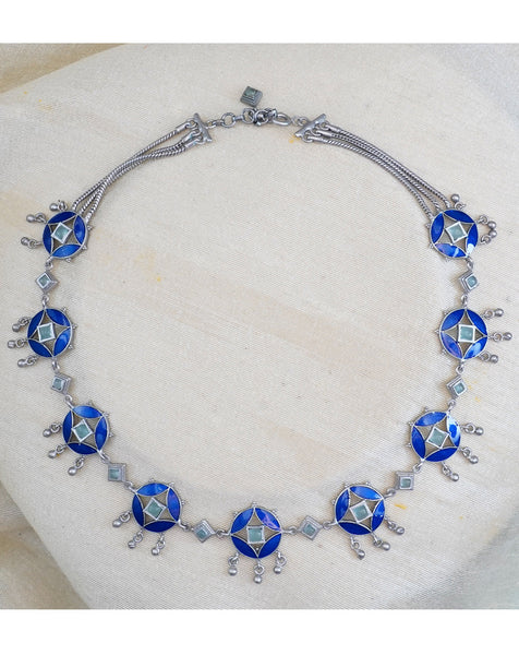 Sabrina Choker - Blue Aqua Chalcedony
