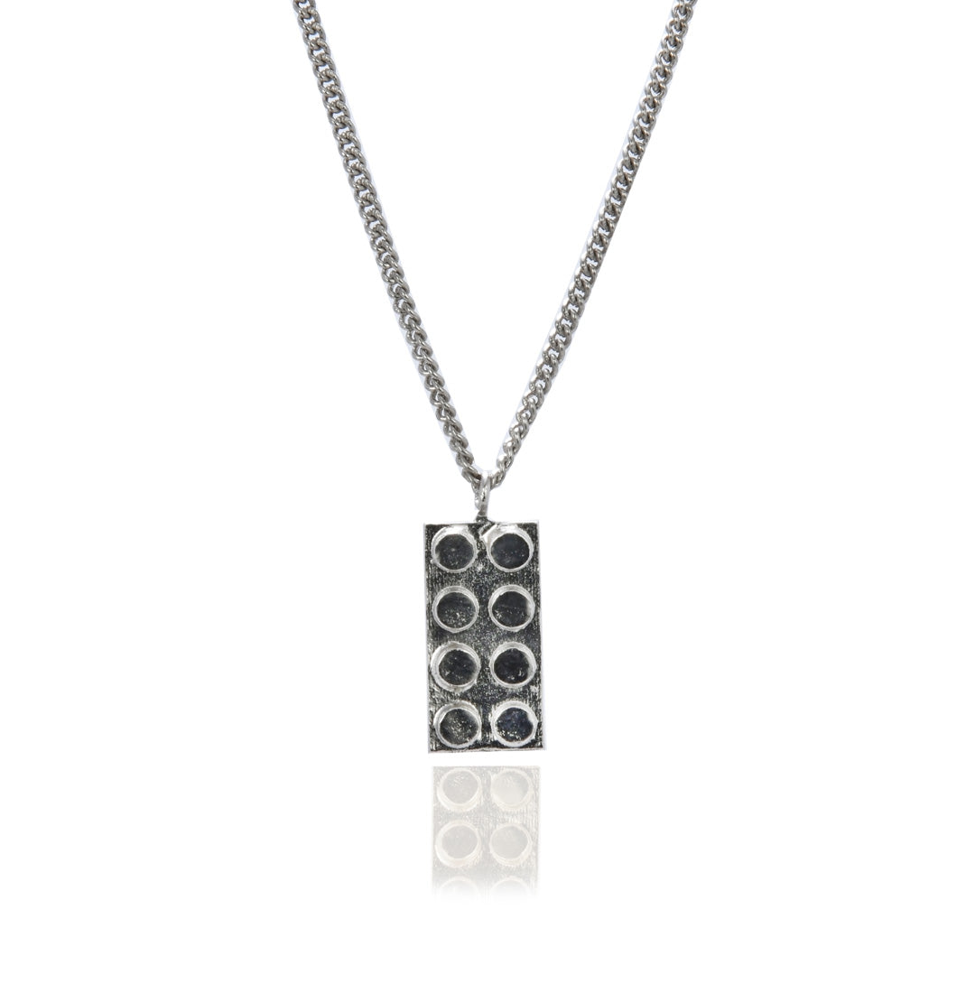 Lego Necklace Silver - Main Image