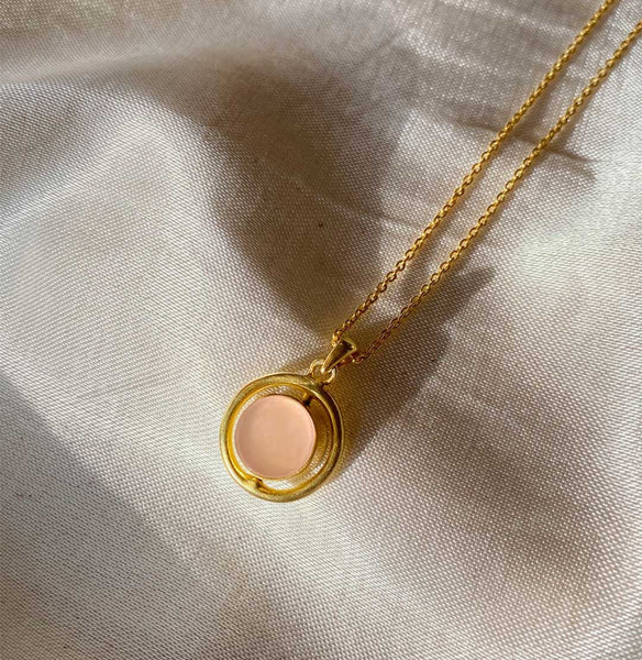 Turner Necklace - Rose Quartz and Green Aventurine
