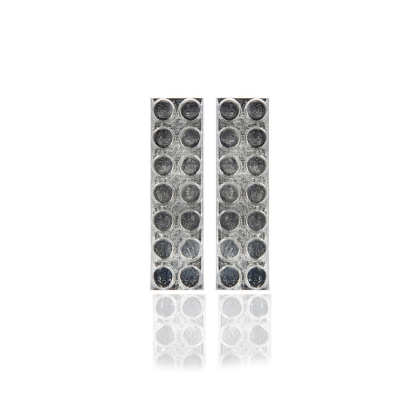 Lego Brick Studs - Silver
