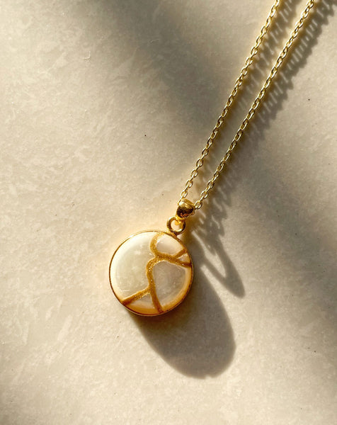 Wabi Sabi Gold and Ivory Necklace