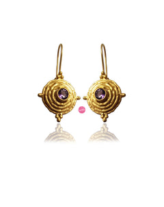 Witchy Amethyst Halloween Earrings - as seen in the movie "Hocus Pocus 2"