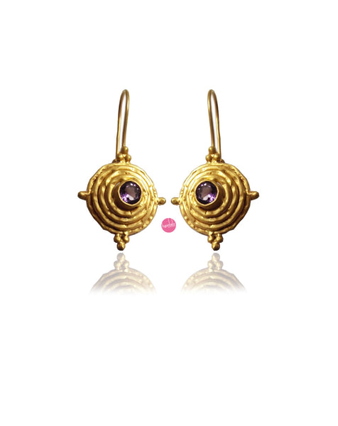 Witchy Amethyst Halloween Earrings - as seen in the movie