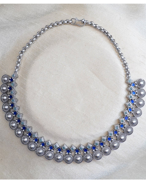 Zara Choker - Blue Aqua Chalcedony