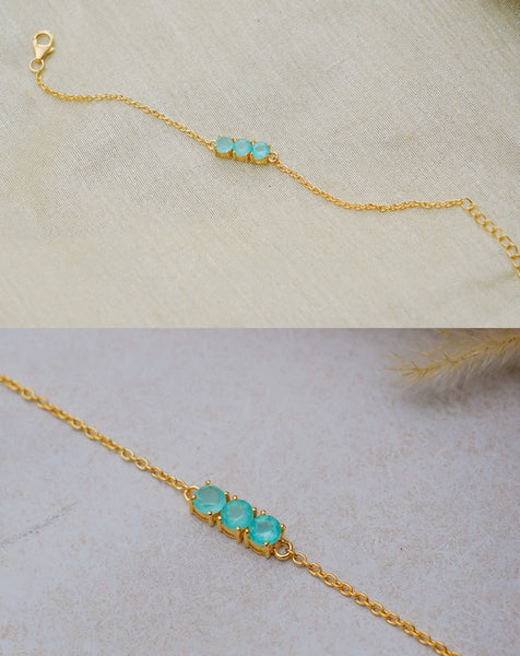 Zoe Bracelet - Aquamarine