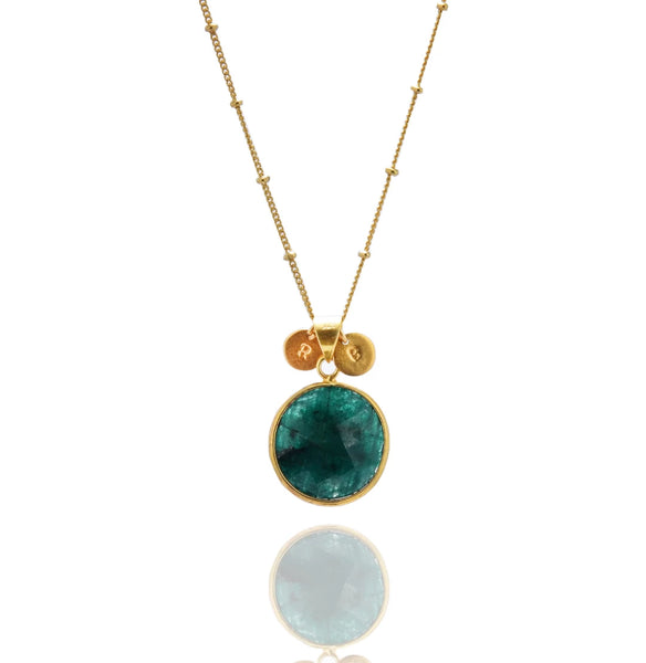 May – Emerald Corundum Necklace