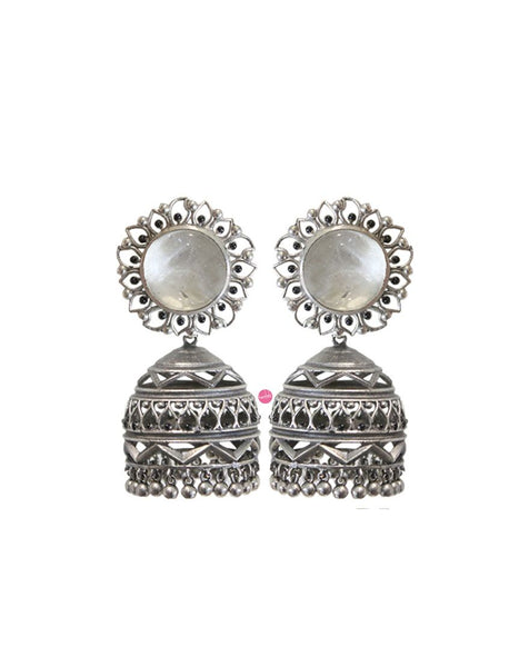 Nakshi Earrings - Crystal Quartz