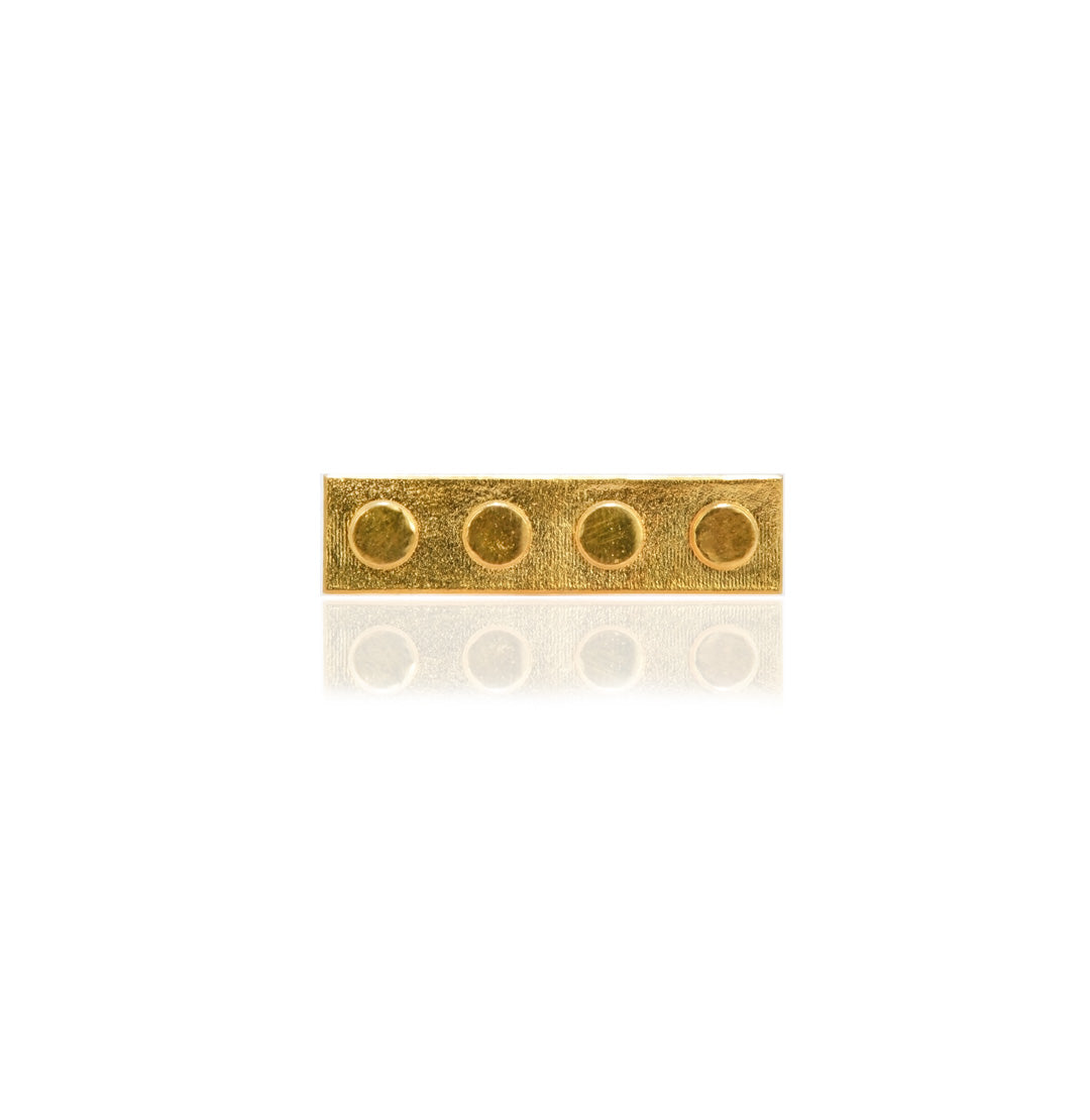 Lego Horizontal Ring - Gold – Hyperbole Accessories
