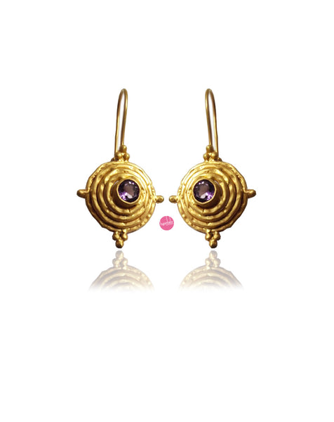 Witchy Amethyst Halloween Earrings - as seen in the movie 